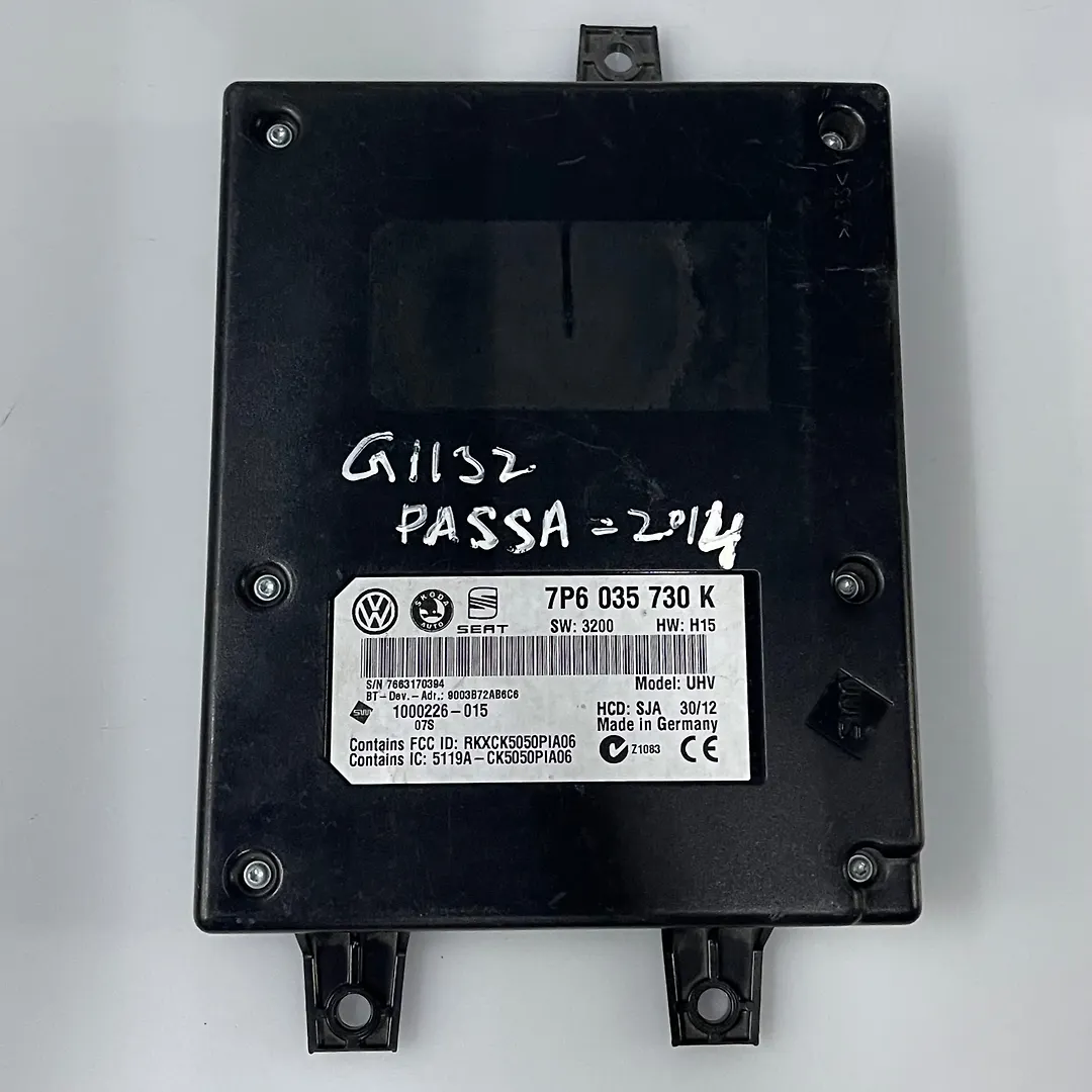 Bluetooth Telephone Control Module - 2013 Volkswagen Passat