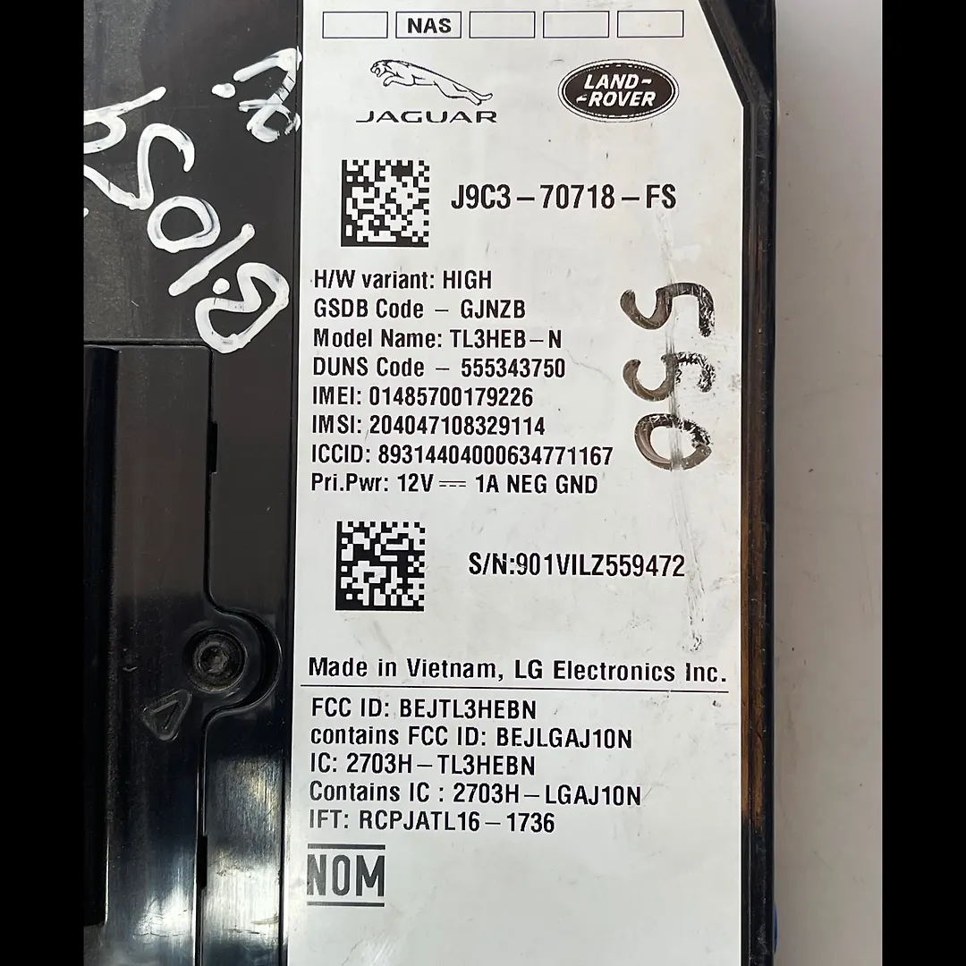 Chassis Control Module - 2019 Jaguar XJ