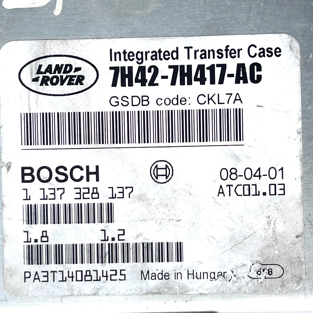  Transfer Case Control Module - 2006 Land Rover RANGE ROVER VOGUE