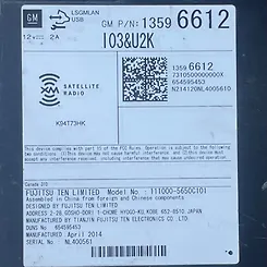 Radio FM CD Player Receiver - 2015 Chevrolet Impala