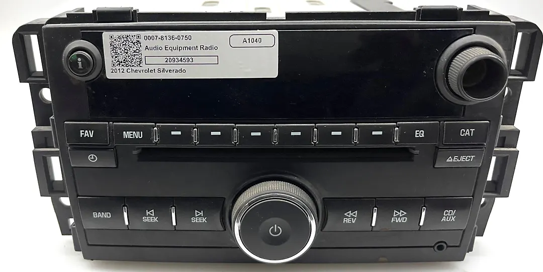 Audio equipment radio - 2012 Chevrolet SILVERADO