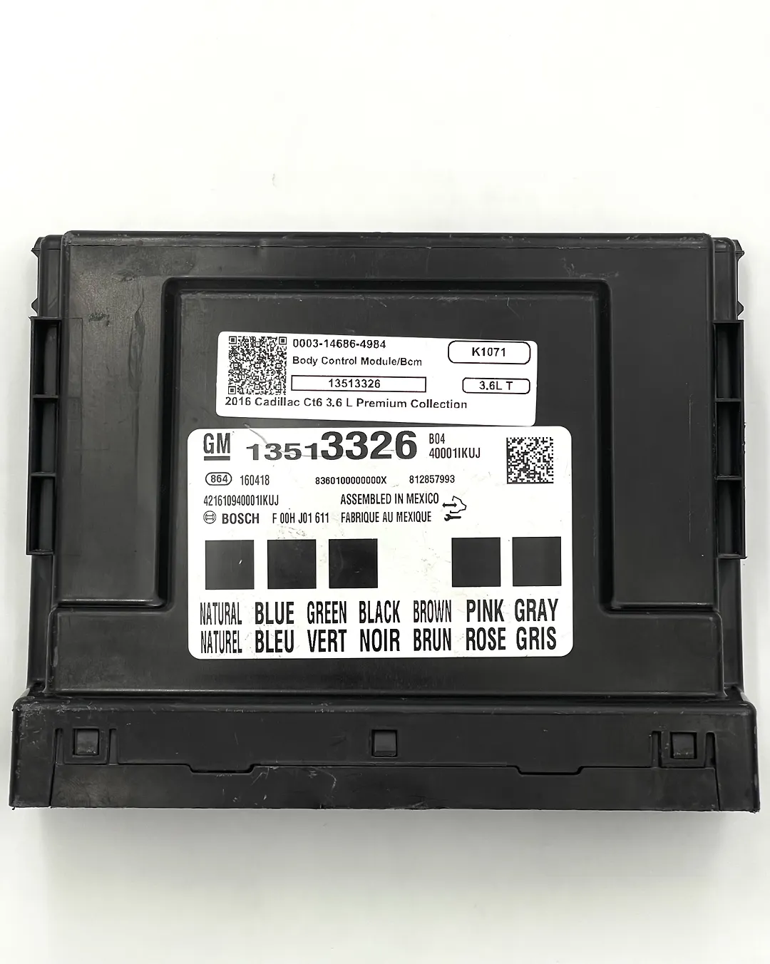 Body Control Module/BCM - 2016 Cadillac CT6 3.6L Premium Collection