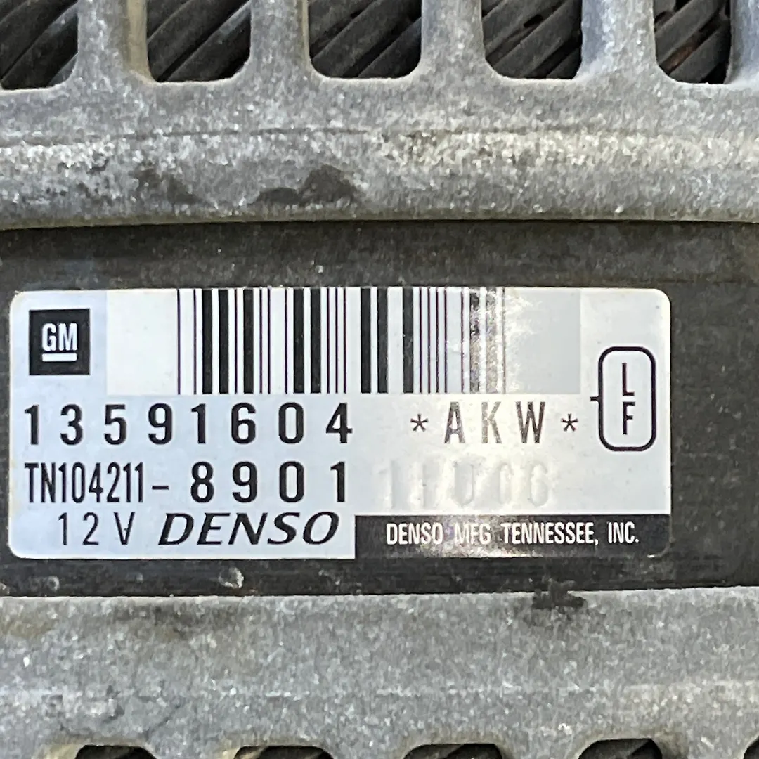 Alternator - 2018 Chevrolet Camaro 1LS/1LT