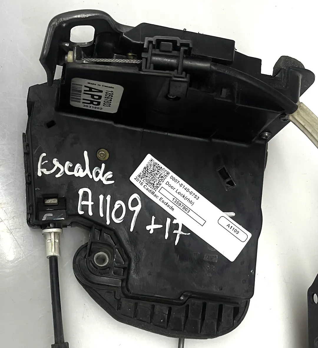 Door Lock(RHB) - 2016 Cadillac ESCLADE