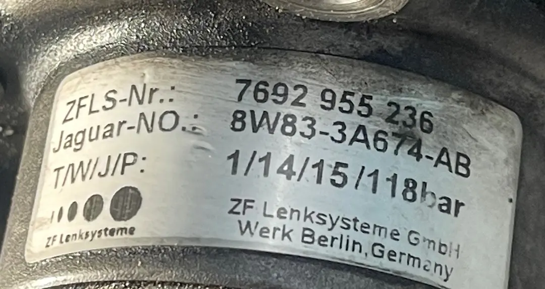 Power steering pump - 2015 Jaguar XF