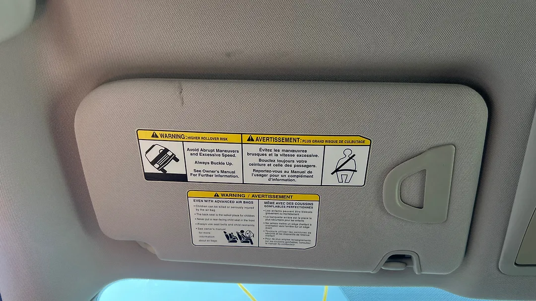 Sun visor - 2015 Nissan Rogue