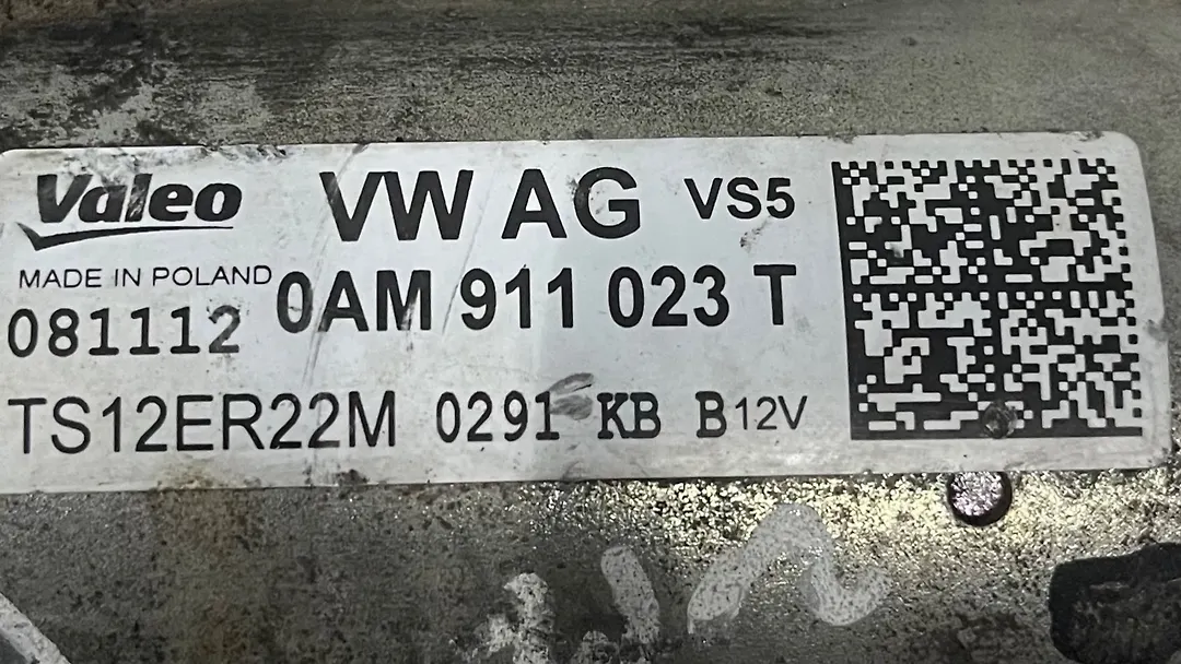 Starter Motor - 2013 Volkswagen Passat