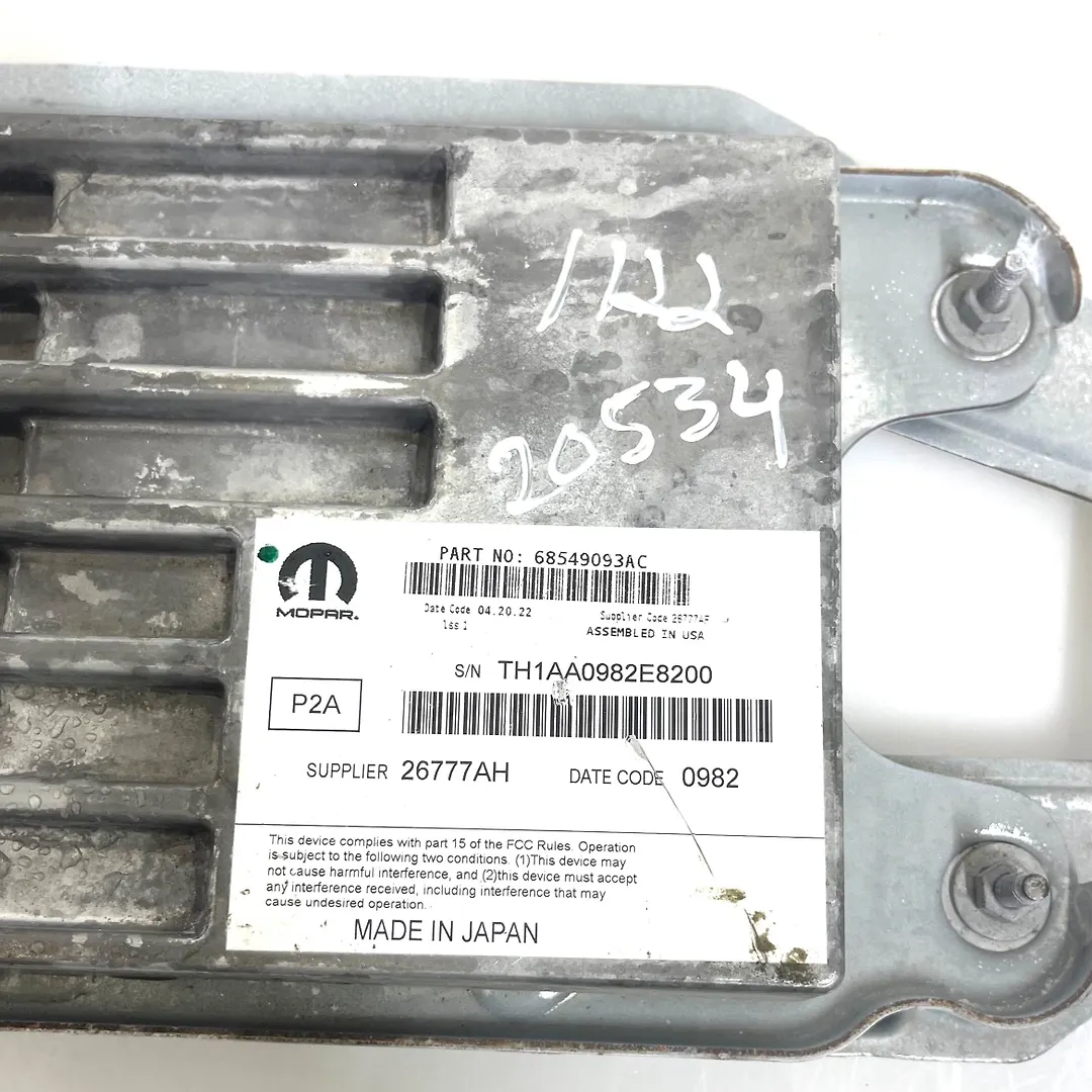 Amplifier Computer Control Module - 2022 Jeep Grand Cherokee WL Limited