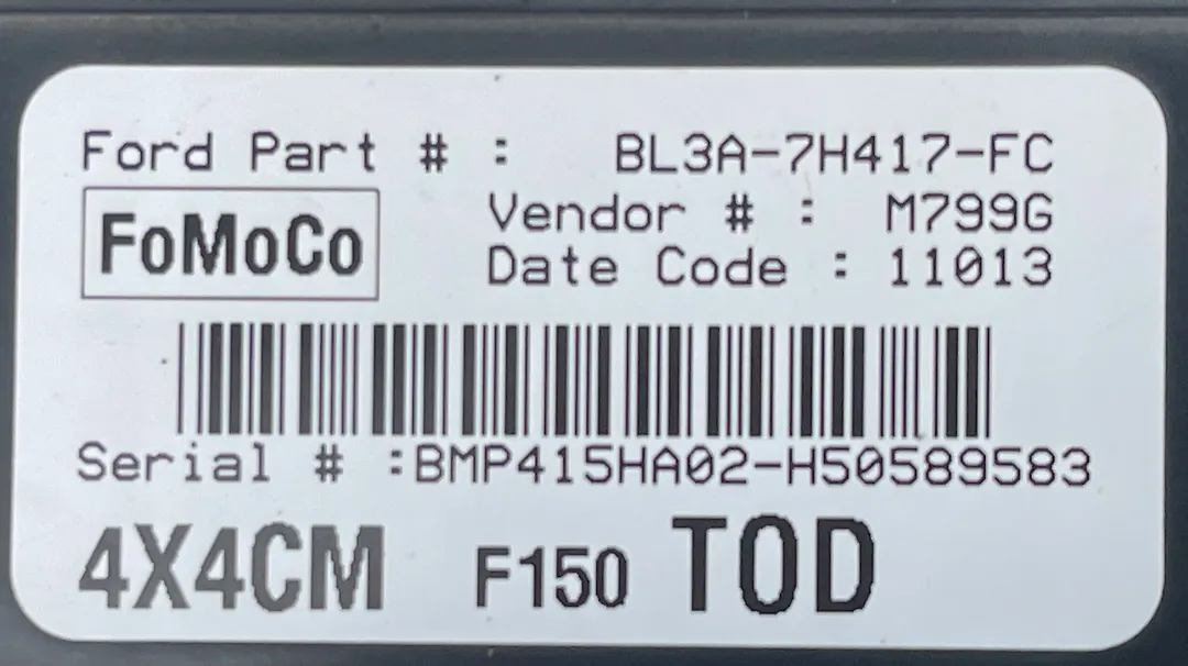 Chassis Control Module - 2011 Ford F-150