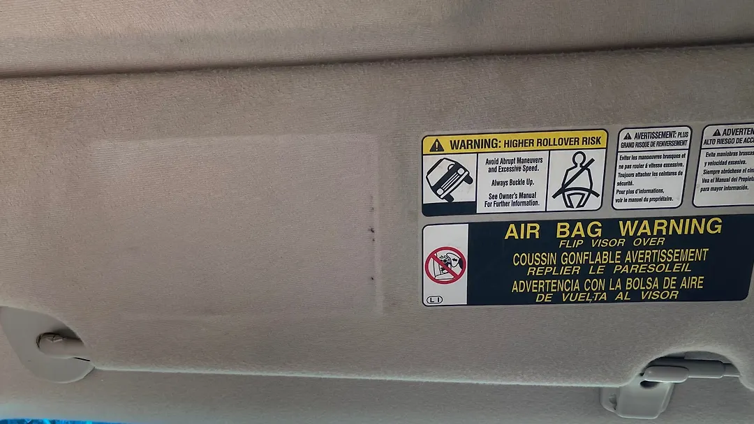 Sun visor - 2010 Toyota Tundra