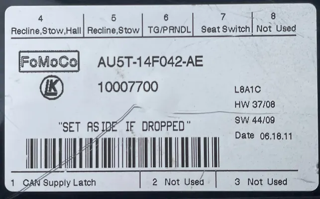 Seat Control Module - 2011 Ford Explorer