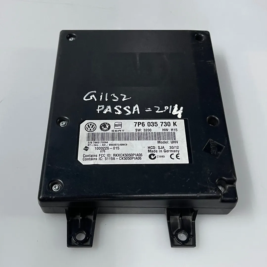 Bluetooth Telephone Control Module - 2013 Volkswagen Passat
