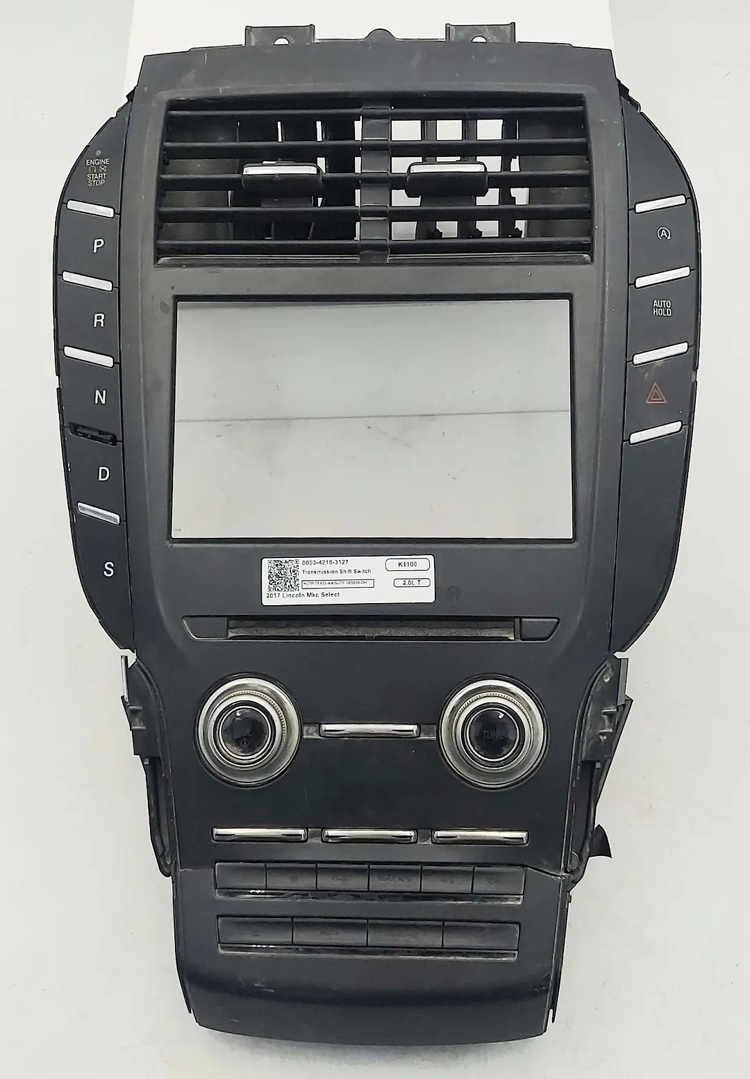 Transmission Shift Switch Climate Control Panel - 2017 Lincoln MKC Select