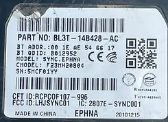 Communication Sync Control Module - 2011 Ford F-150