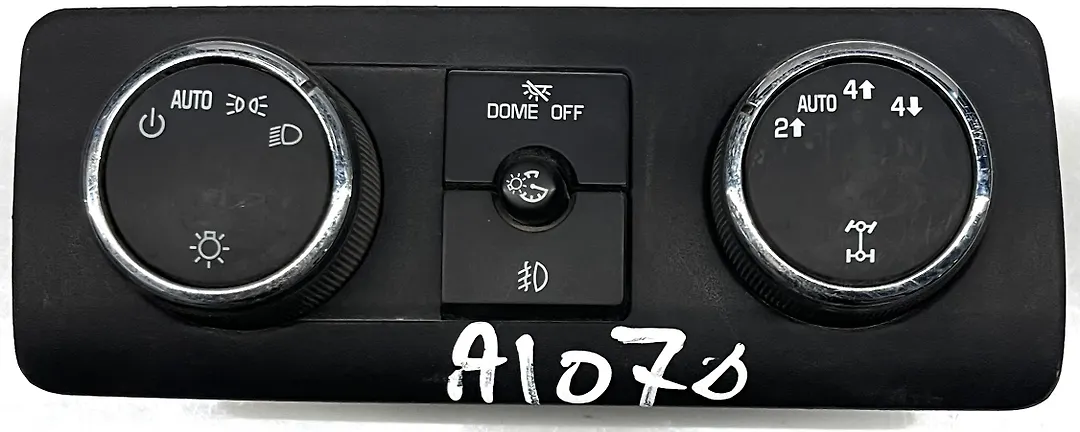  Headlight Fog Light Lamp Control Switch - 2010 GMC Sierra