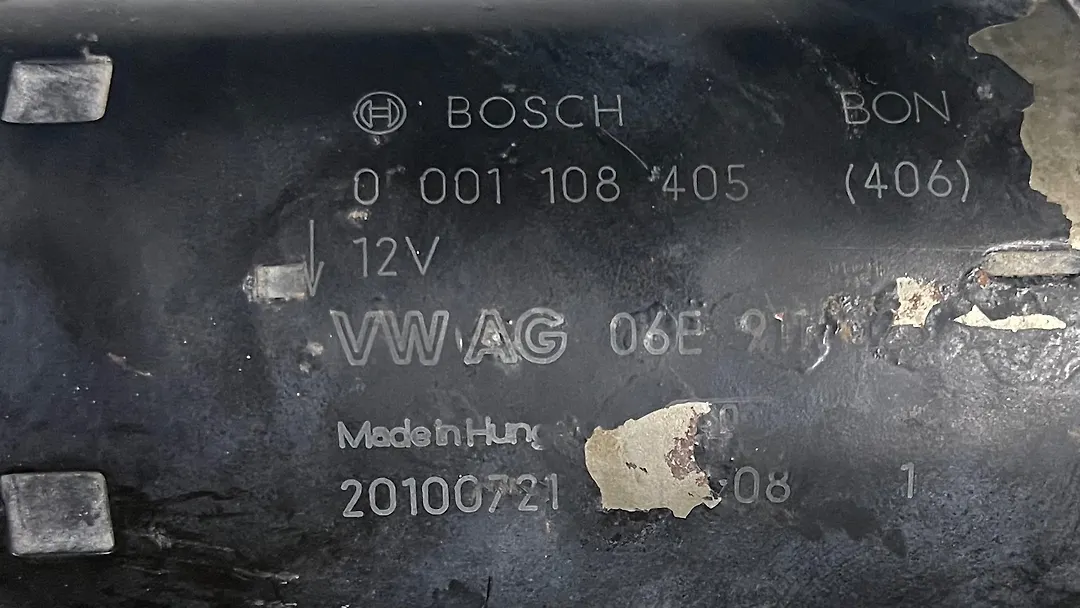 Starter Motor - 2011 Audi A6