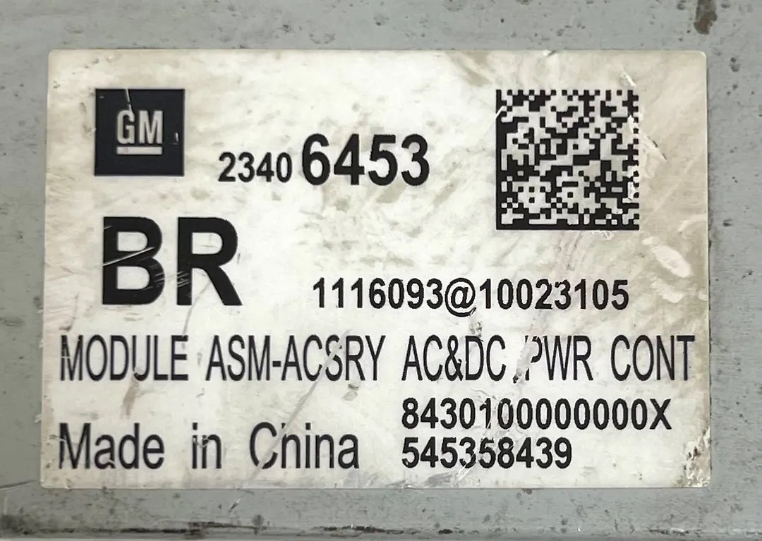  AC and DC Power Control Module - 2017 Cadillac CT6 3.6L Luxury, AWD