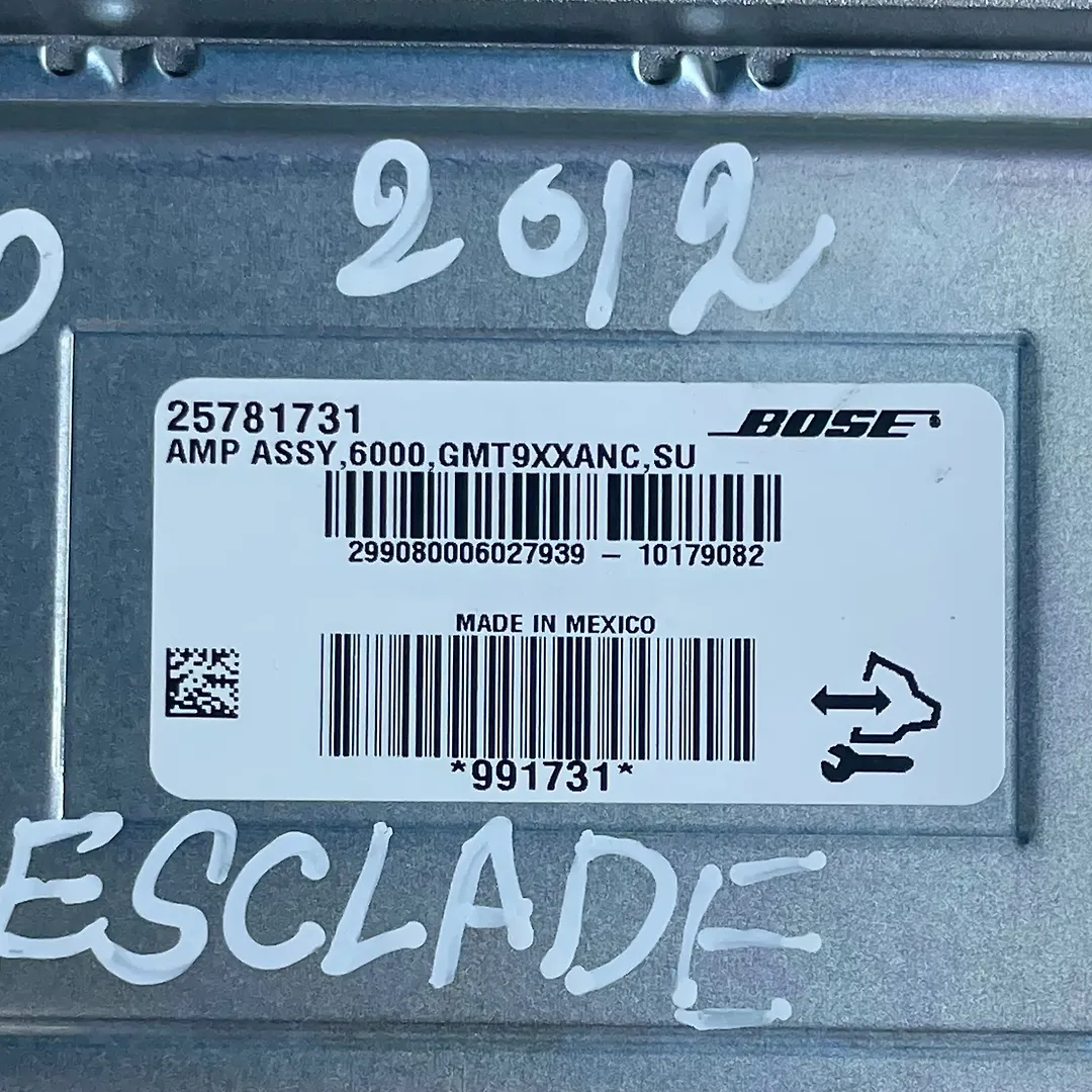 Amplifier Computer Control Module - 2011 Cadillac Escalade Premium