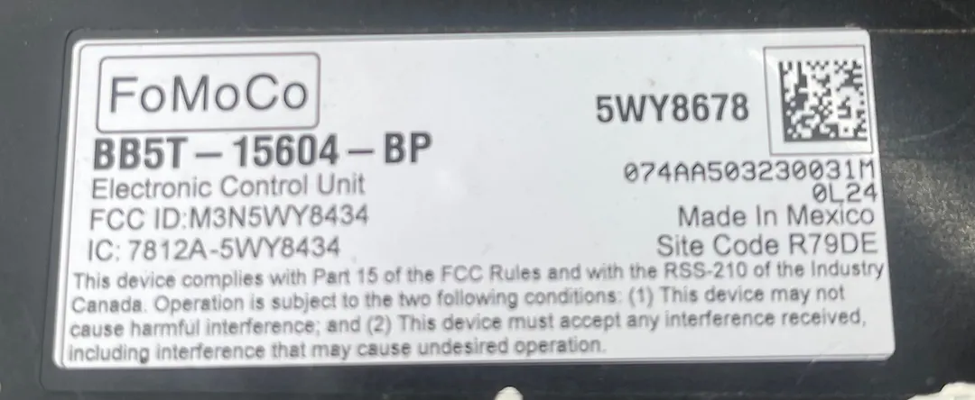 Communication Sync Control Module - 2011 Ford Explorer