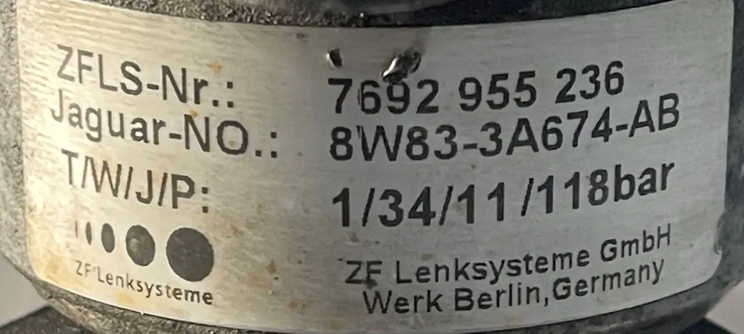 Power steering pump - 2012 Jaguar XF
