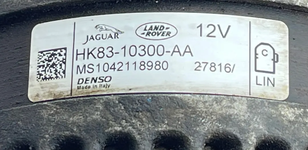Alternator - 2017 Jaguar XE