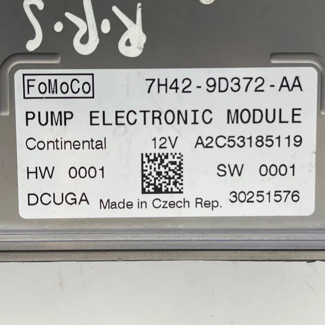 Fuel Pump Control Module  - 2013 Jaguar XF