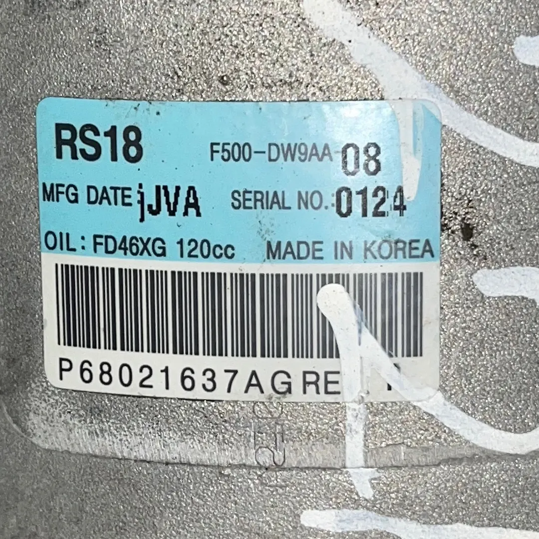 AC Compressor - 2015 Jeep GRAND CHEROKEE