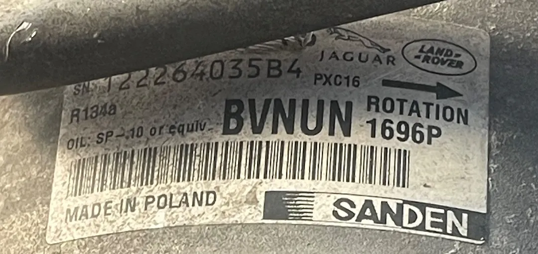 AC Compressor - 2015 Jaguar XF