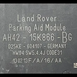 Parking Assist Control Module - 2013 Jaguar XJ