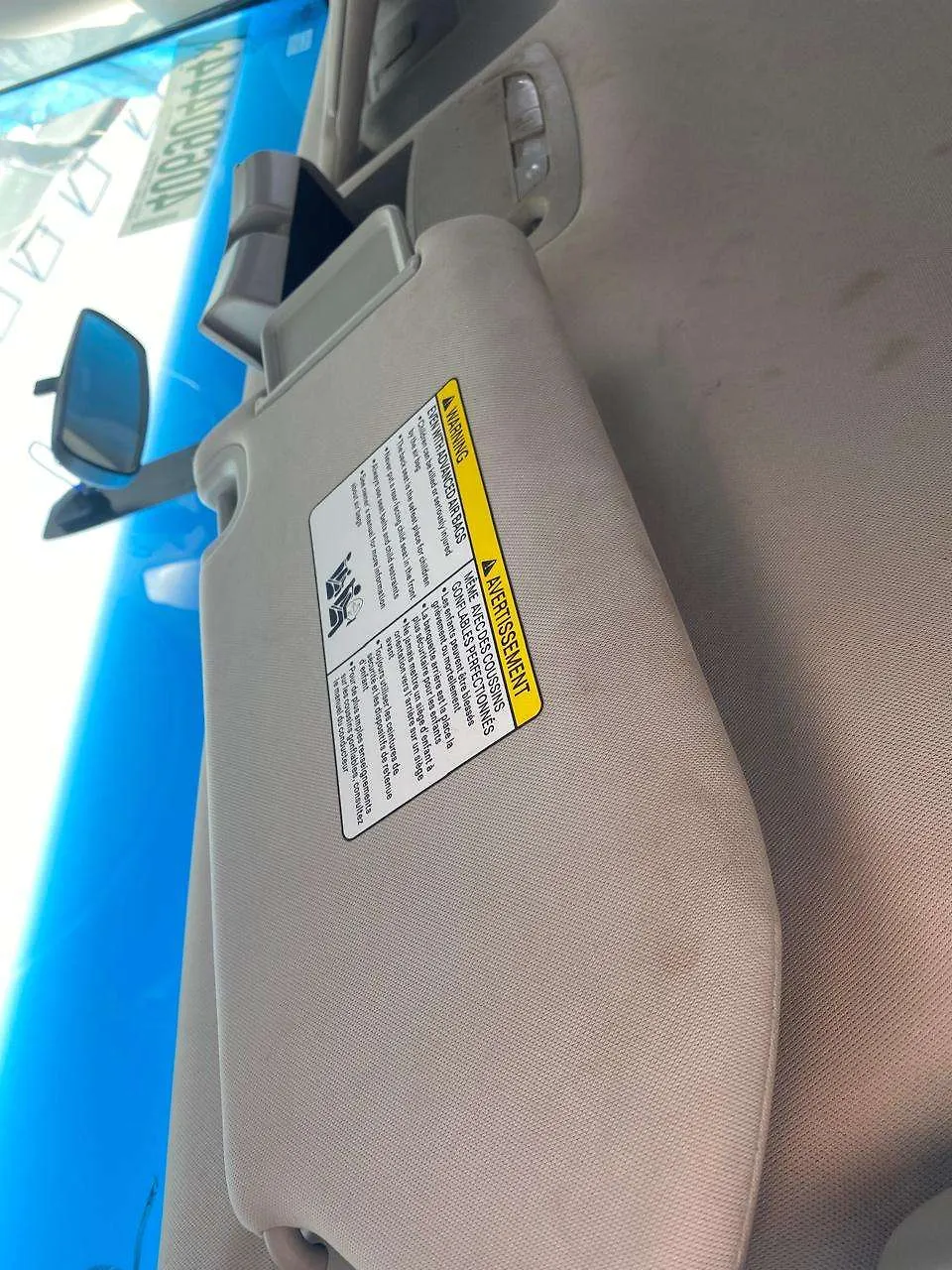Sun visor - 2013 Nissan Pathfinder