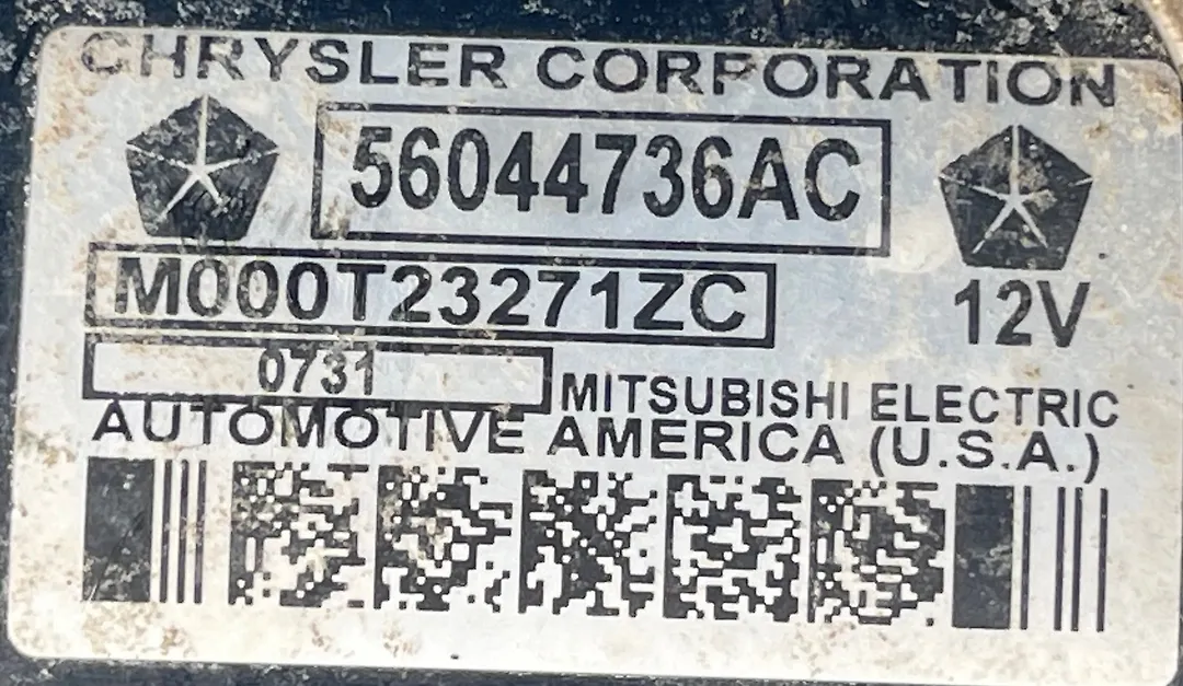 Starter motor - 2011 Jeep Grand Cherokee 70TH ANNIVERSARY
