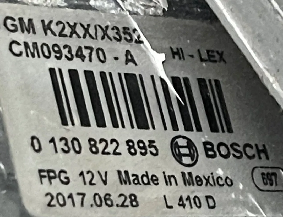 power window motor (RHF) - 2018 Chevrolet SILVERADO