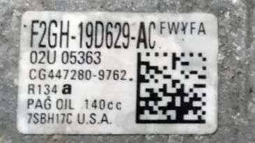 AC Compressor - 2017 Ford Edge