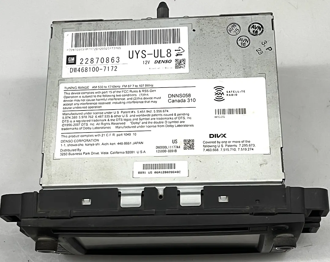 Audio equipment radio - 2012 GMC Yukon XL