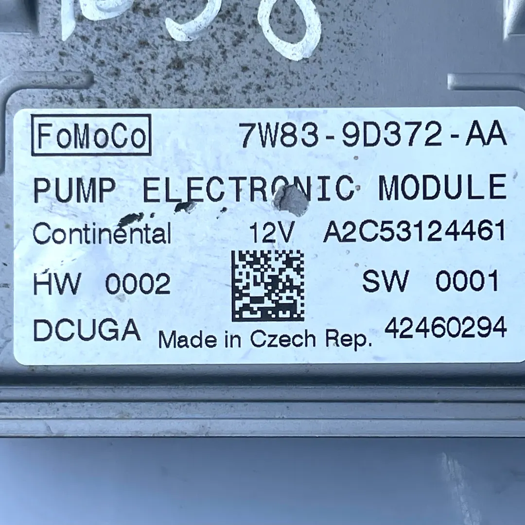 Fuel Pump Control Module  - 2011 Jaguar XJ