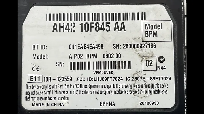 Bluetooth Telephone Control Module - 2011 Land Rover RANGE ROVER SPORT