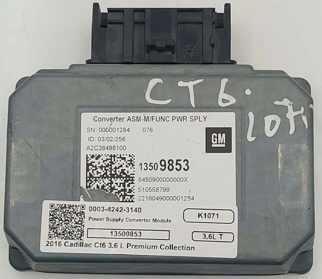  Power Supply Converter Module - 2016 Cadillac CT6 3.6L Premium Collection
