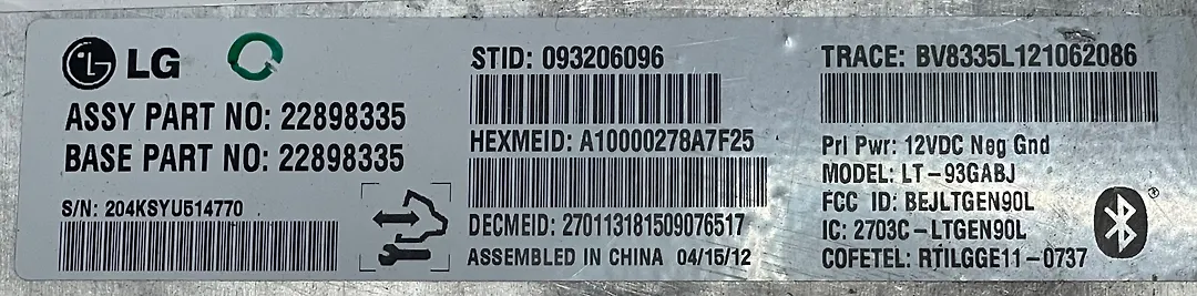 Communication Sync Control Module - 2010 Chevrolet SILVERADO