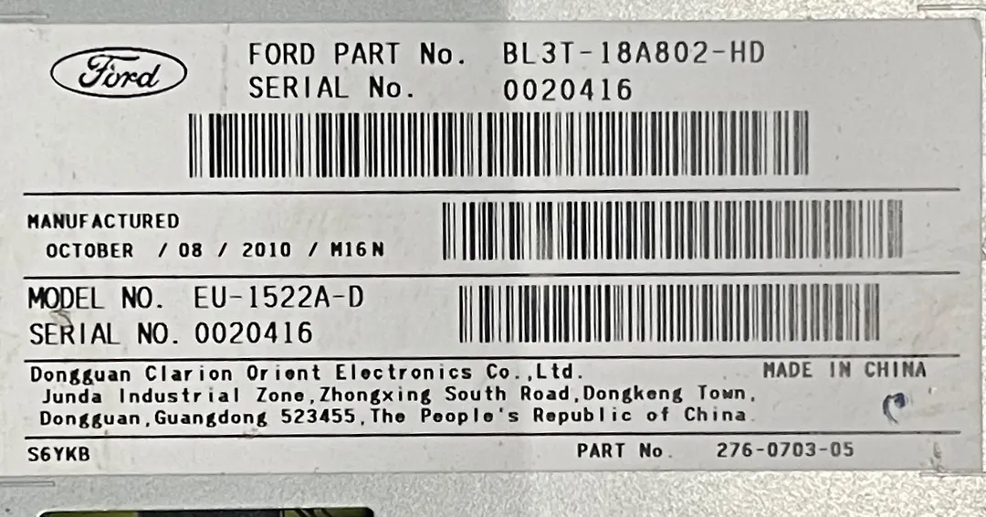 A/C Heater Climate Control Switch - 2011 Ford F-150