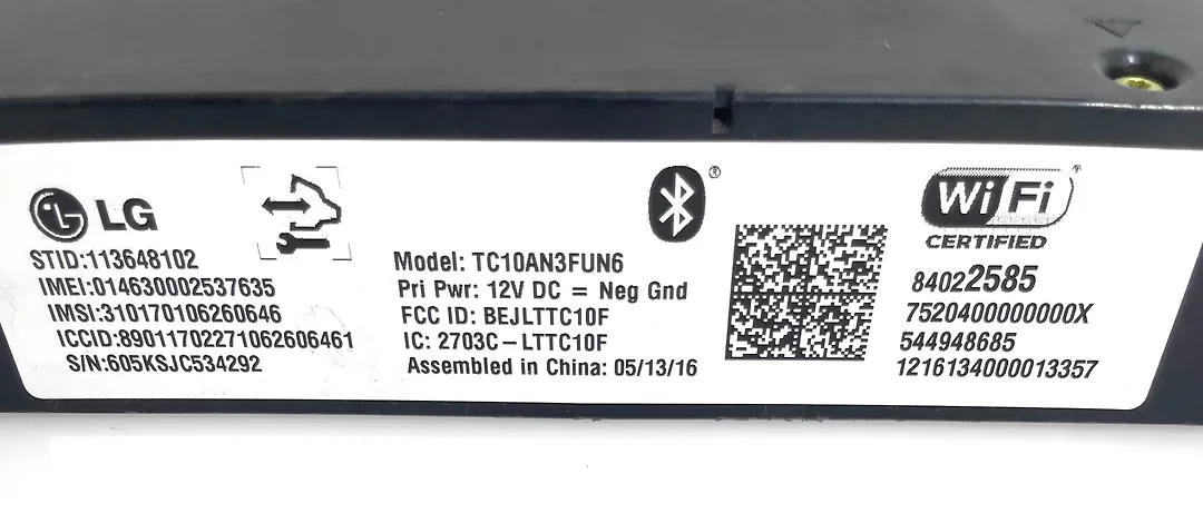 Communication Sync Control Module - 2017 Cadillac XT5 Luxury