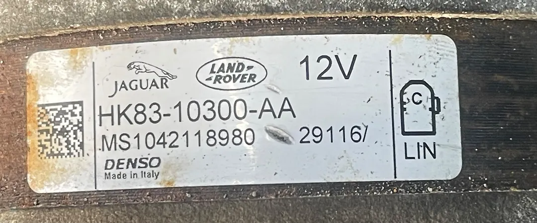 Alternator - 2017 Jaguar F-Pace S