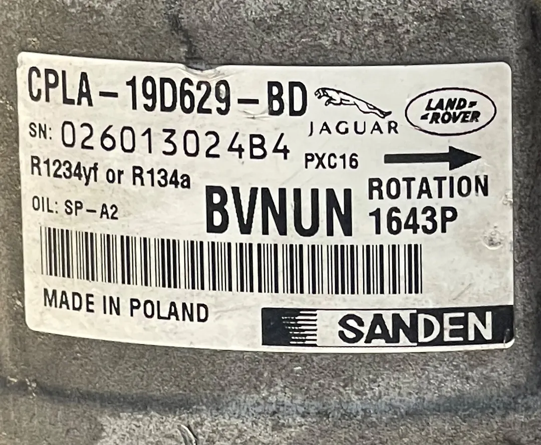 AC Compressor - 2014 Land Rover RANGE ROVER SPORT