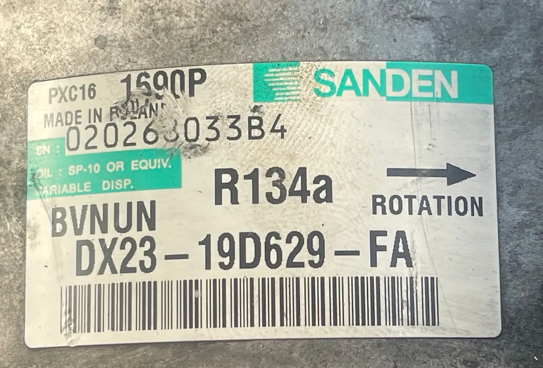 AC Compressor - 2013 Jaguar XF