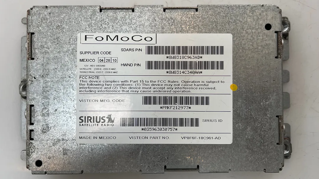 Satellite Receiver Control Module - 2011 Jaguar XJ