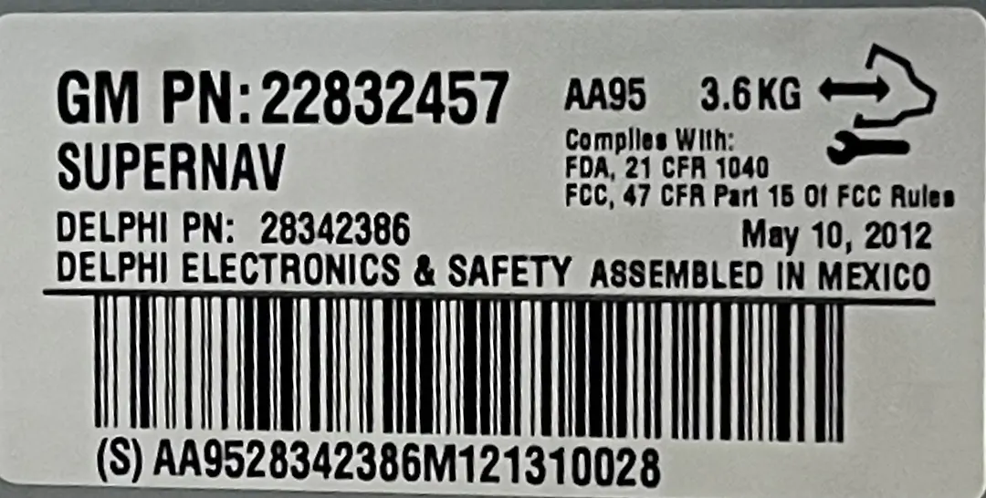 Audio equipment radio - 2012 Cadillac ESCLADE
