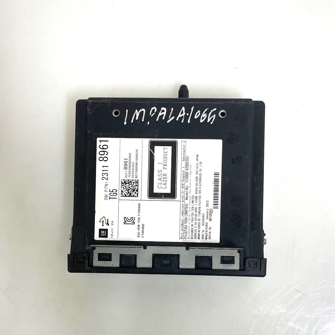 Audio CD Disc player  - 2014 Chevrolet Impala LTZ (2LZ)