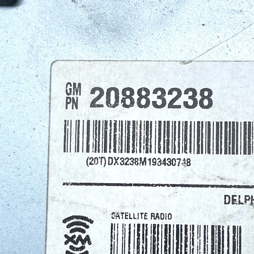 Satellite Receiver Control Module - 2010 GMC Yukon