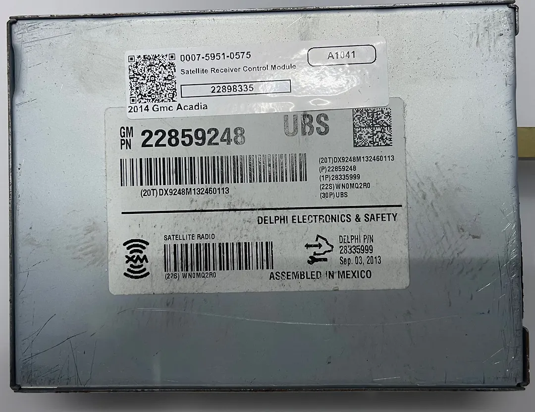 Satellite Receiver Control Module - 2014 GMC Acadia