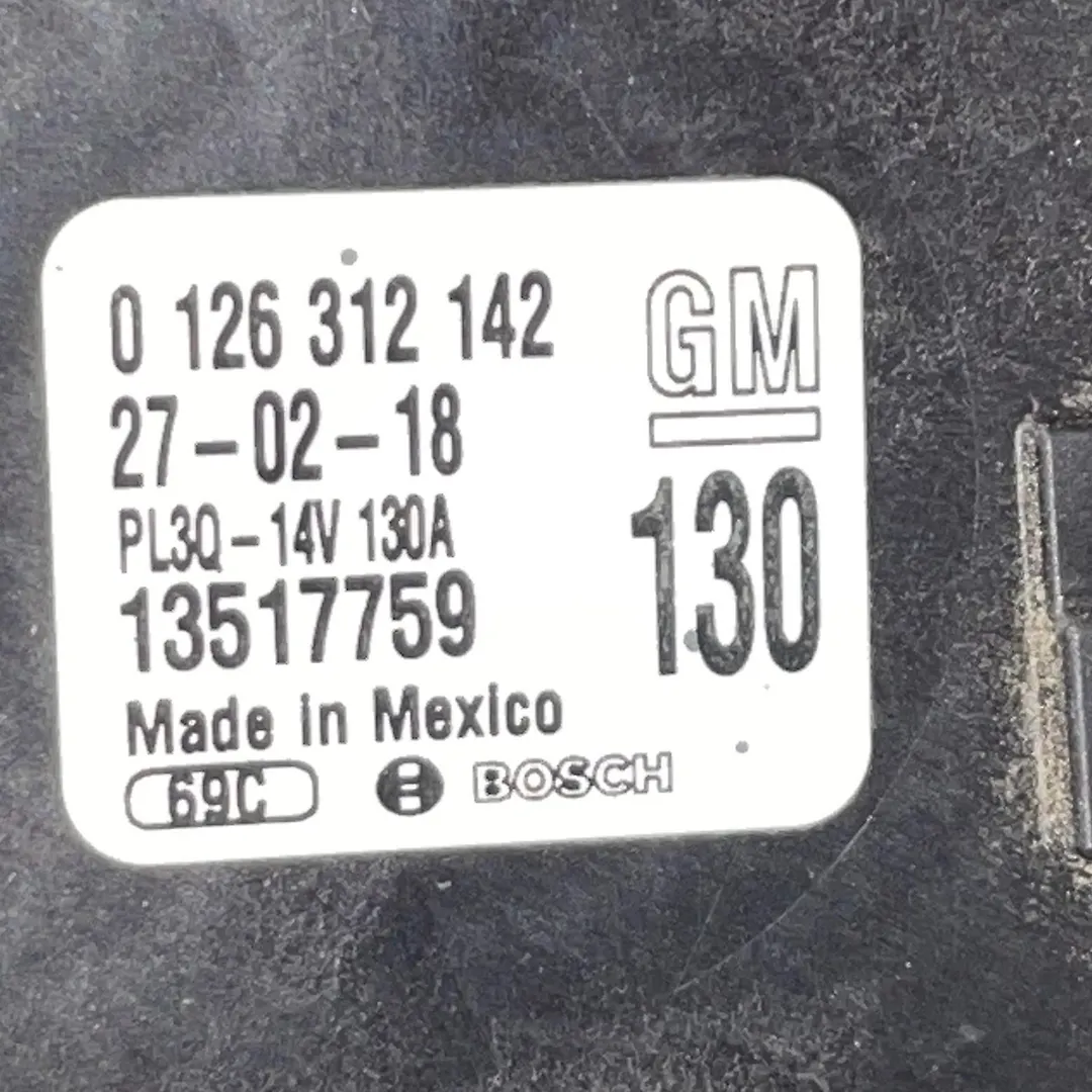Alternator - 2018 Chevrolet Equinox LS
