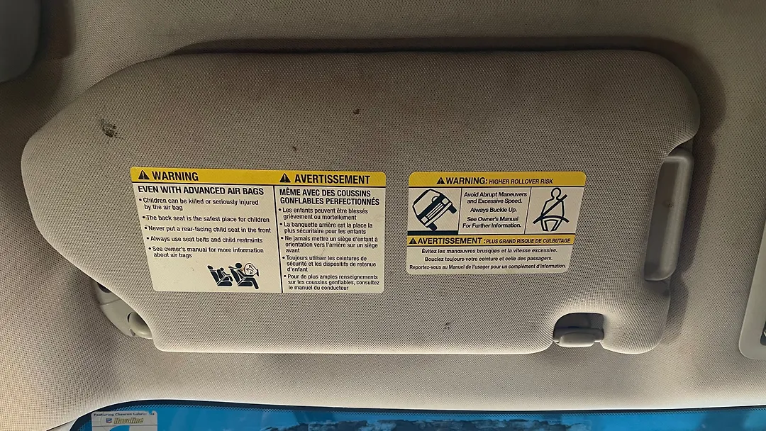 Sun visor - 2013 Nissan Pathfinder